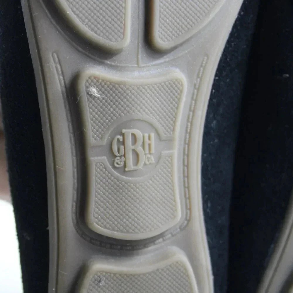 Bass Black Blair Penny Loafers Sz 7M Suede Slip On - Picture 11 of 12